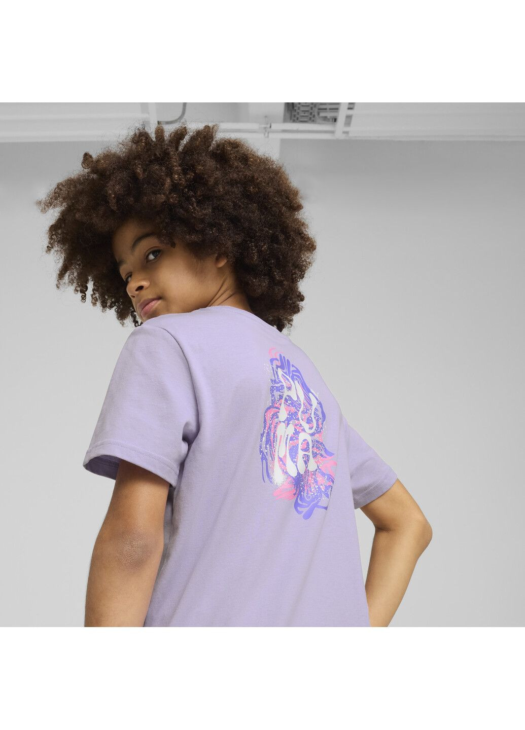 Пурпурный демисезонный спортивный лонгслив Puma однотонный