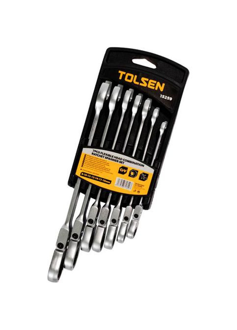 Набор гибких храповых ключей 8-19 мм 7 шт (15259) Tolsen (323045404)