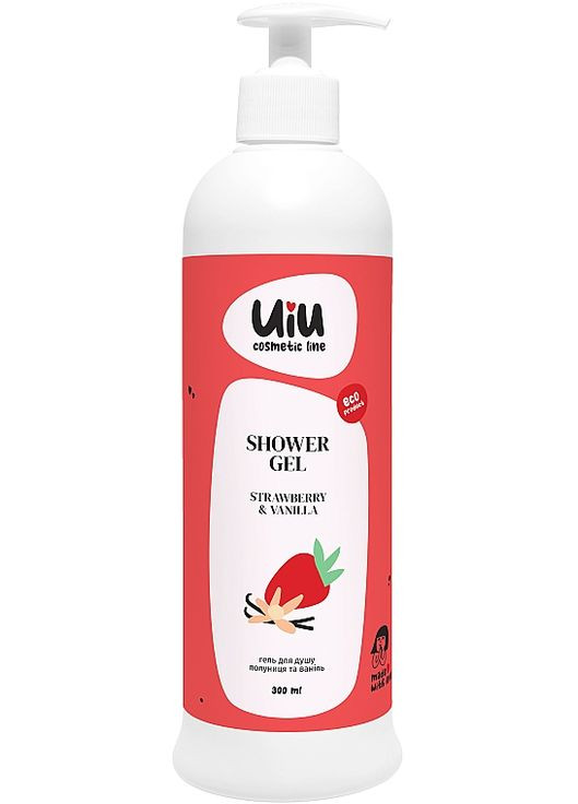 Гель для душу "Полуниця & Ваніль" Shower Gel 300ml (1158476-124372) UIU (368639035)