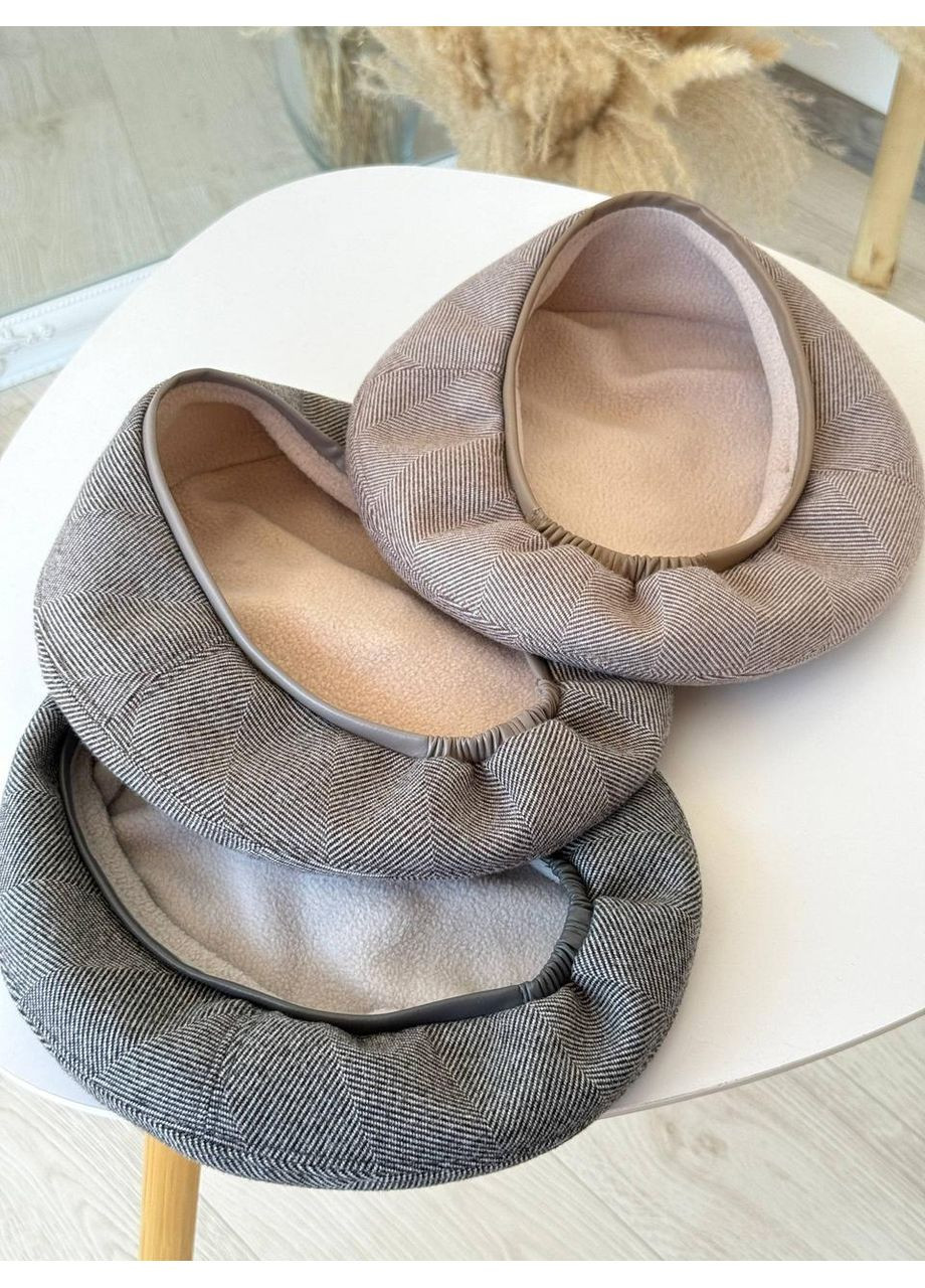 Женский берет в классическом стиле с узором елки. Берет женский классический узор елки. No Brand (362146374)