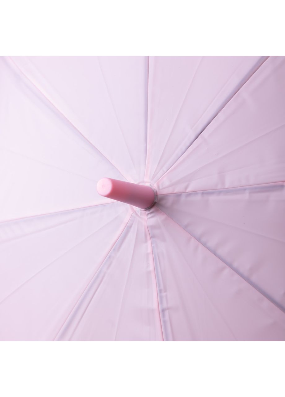 Розовый классический детский зонт-трость полуавтомат из полиэстера прочный надежный 8 спиц диаметр 94 см hp-23-11p Yiwu (369142867)
