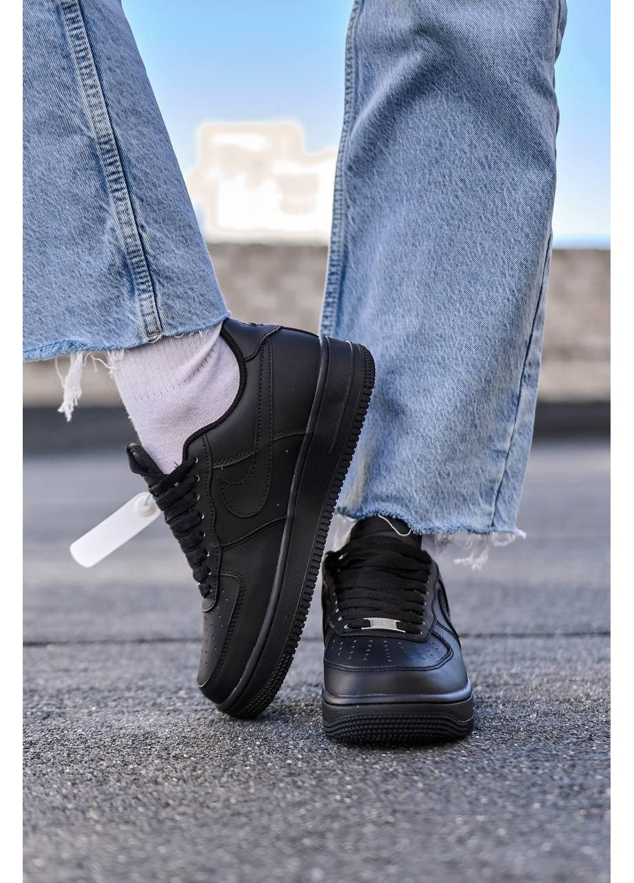 Жіночі кросівки Nike Air Force 1 Low 07 Premium Black CW2288 чорні демісезони (369384101)