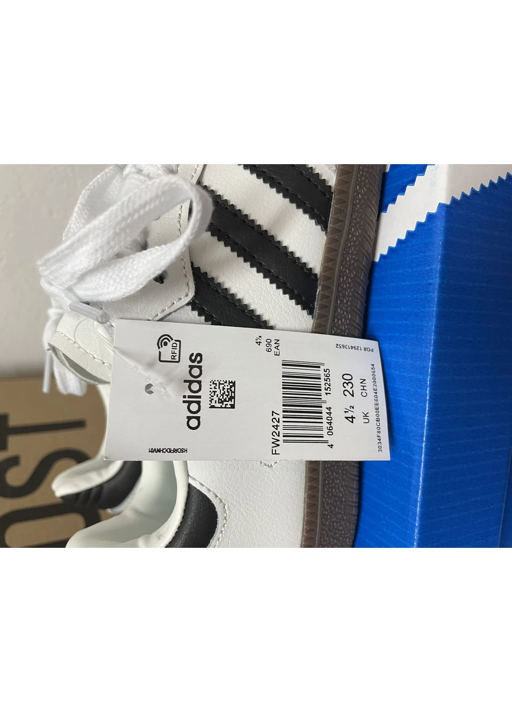 Білі кросівки чоловічі adidas samba vegan low white адідас самба білі демісезон No Brand