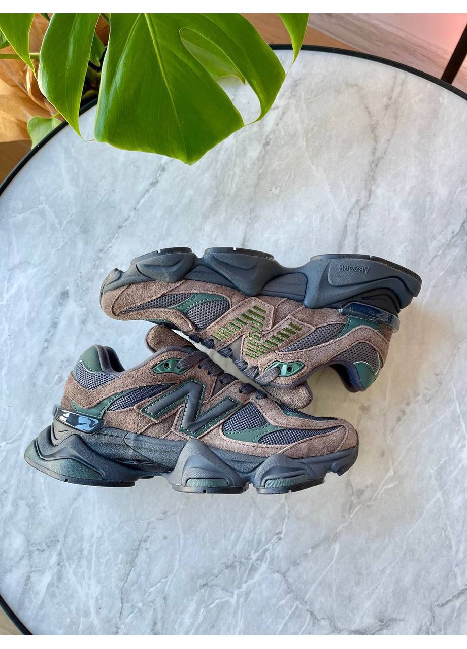 Коричневі Осінні кросівки чоловічі і жіночі new balance 9060 beef and broccol brown black | нью беланс 9060 коричневі чорні No Brand