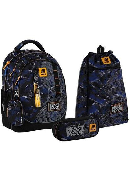 Школьный набор Beast Mode Рюкзак + Пенал + Сумка для обуви SET_K25-700M-4 (1381823) Kite (368865719)