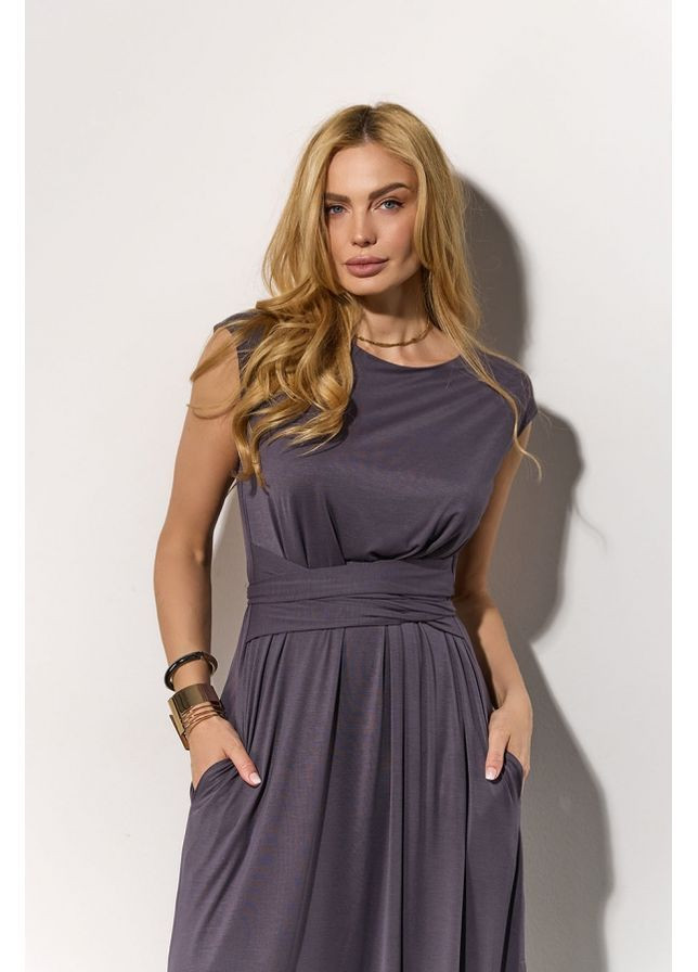 Серое платье 3008 опал Triko Bakh