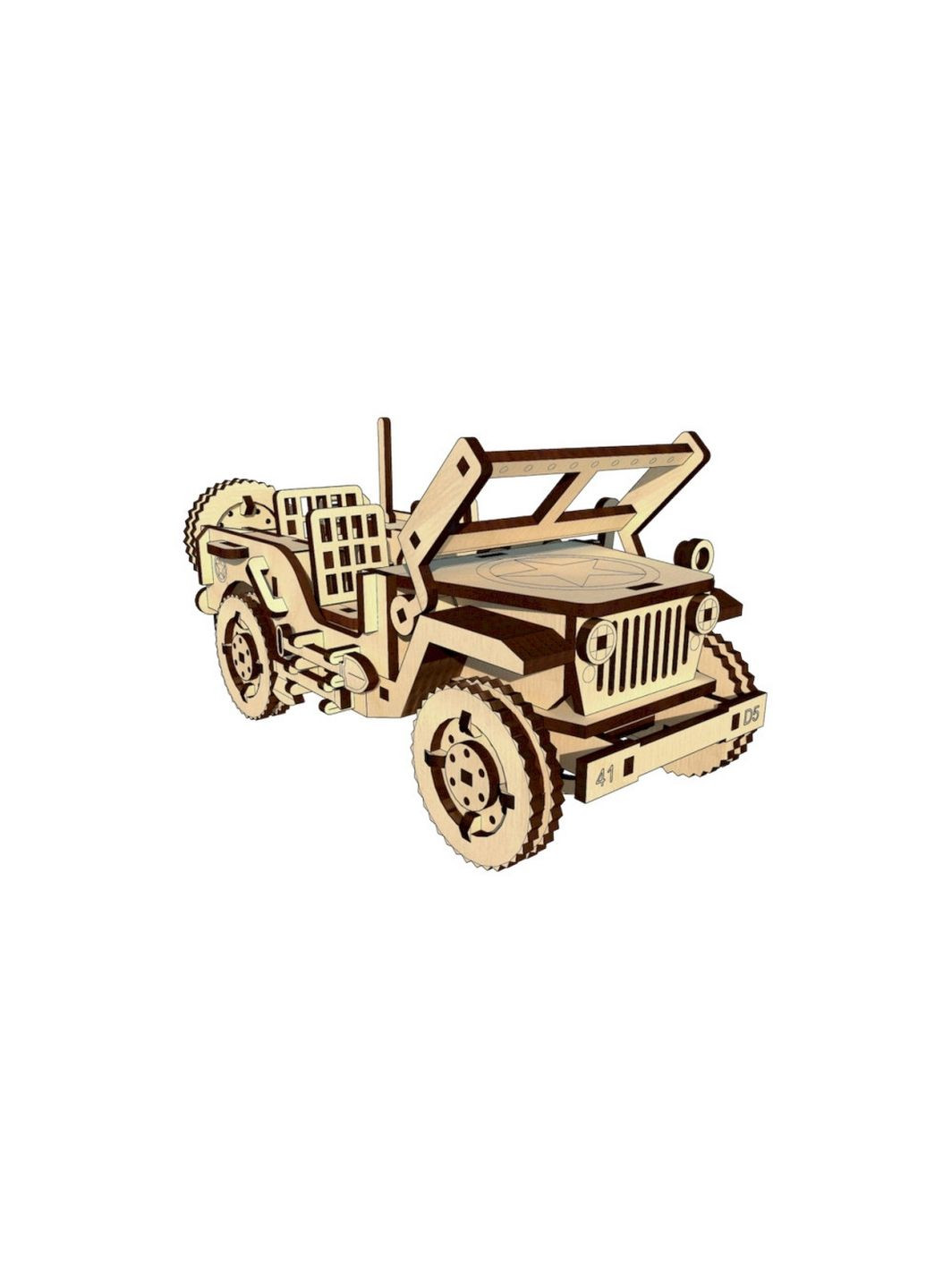 Деревянный конструктор "Willys Legend", 125 деталей Pazly (288184338)