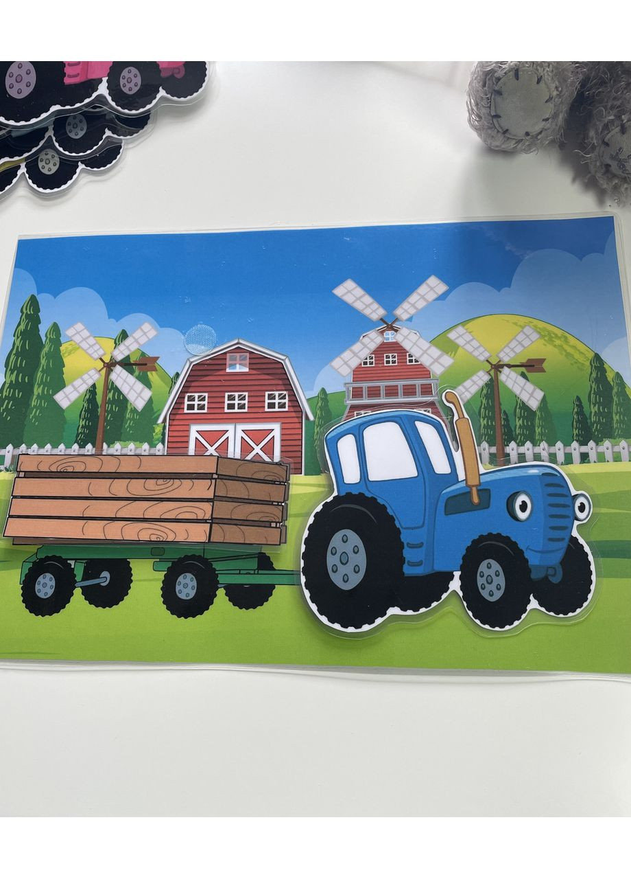 Гра на липучках «Синій трактор" No Brand (370952825)