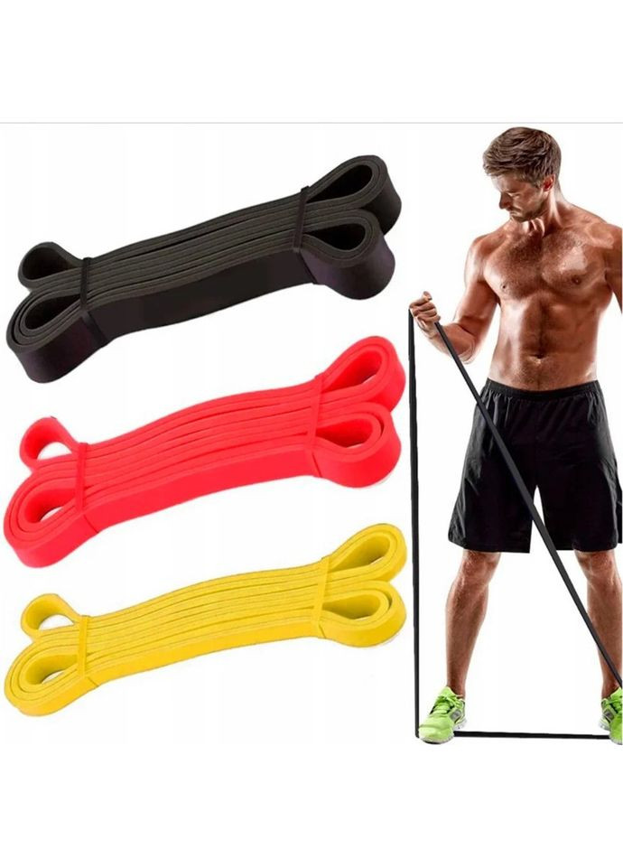 Гумові петлі для тренувань 3шт 208см, еспандер для залу 2-32 кг спортивні для фітнесу Newt (361669314)