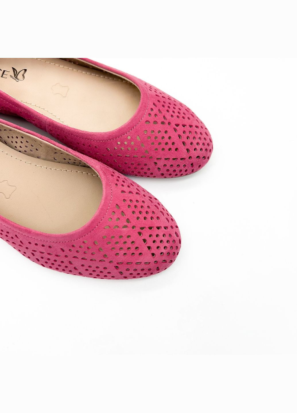 Женские балетки (р) замша 0-1-1-9-22101-44-594 Caprice | розовые (328835791)