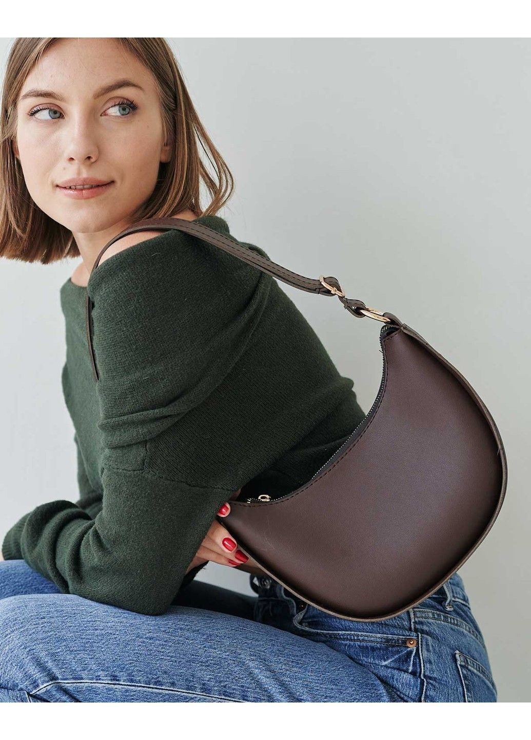 Сумка женская «Симона» шоколадная WeLassie (315688949)