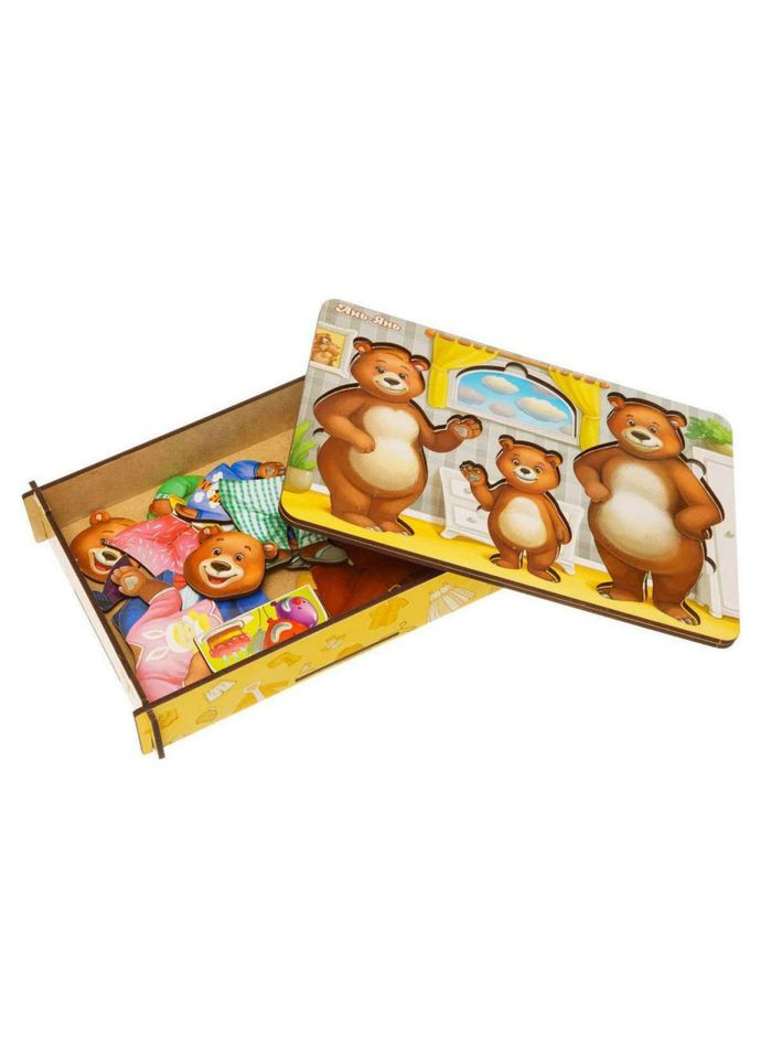 Настільна гра "Вдягни ведмедиків" (ПСД192) PSD192 дерев'яна Ubumblebees (315101316)