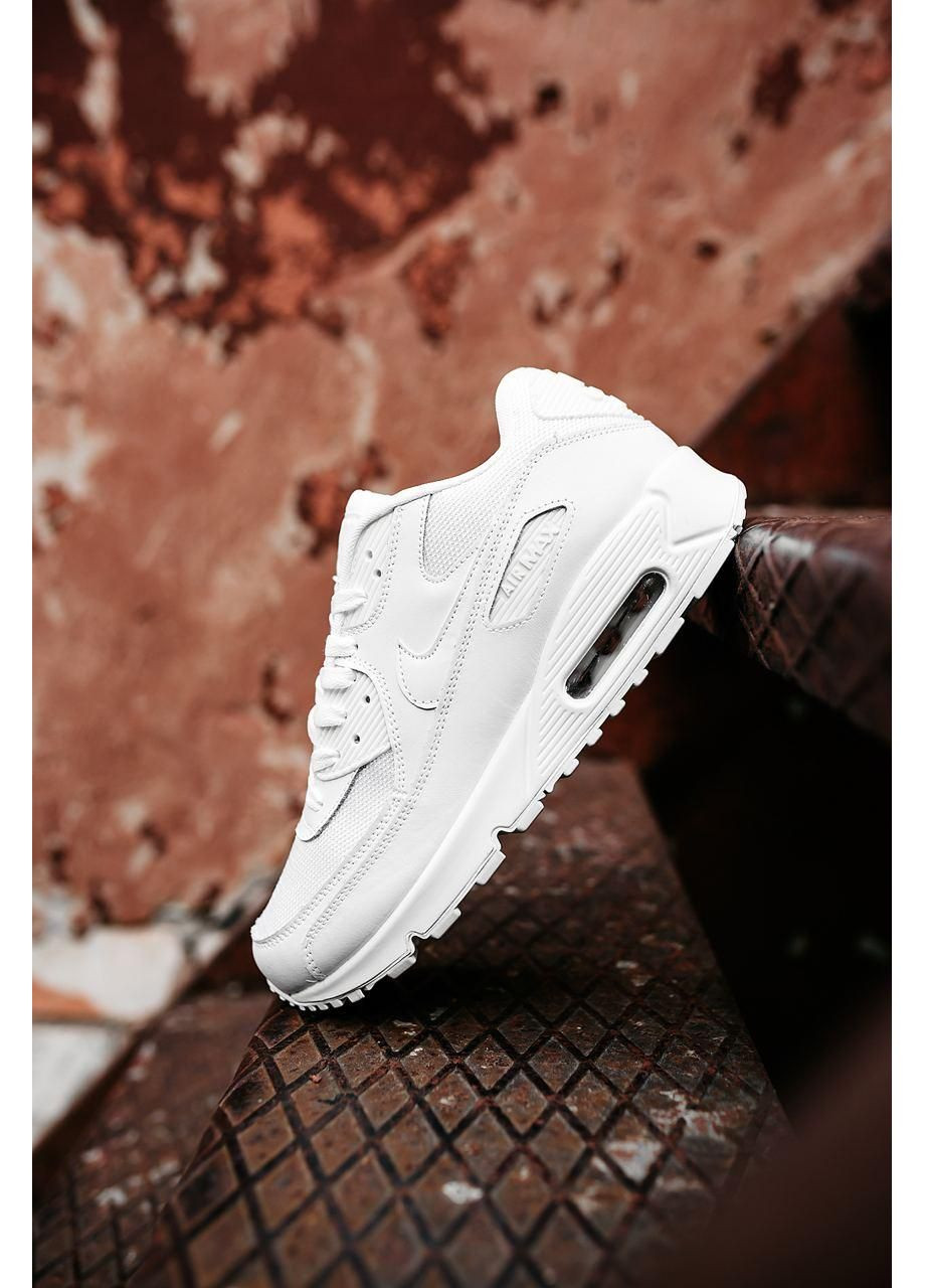 Білі Осінні кросівки чоловічі nike air max 90 white 2 найк аір макс 90 No Brand
