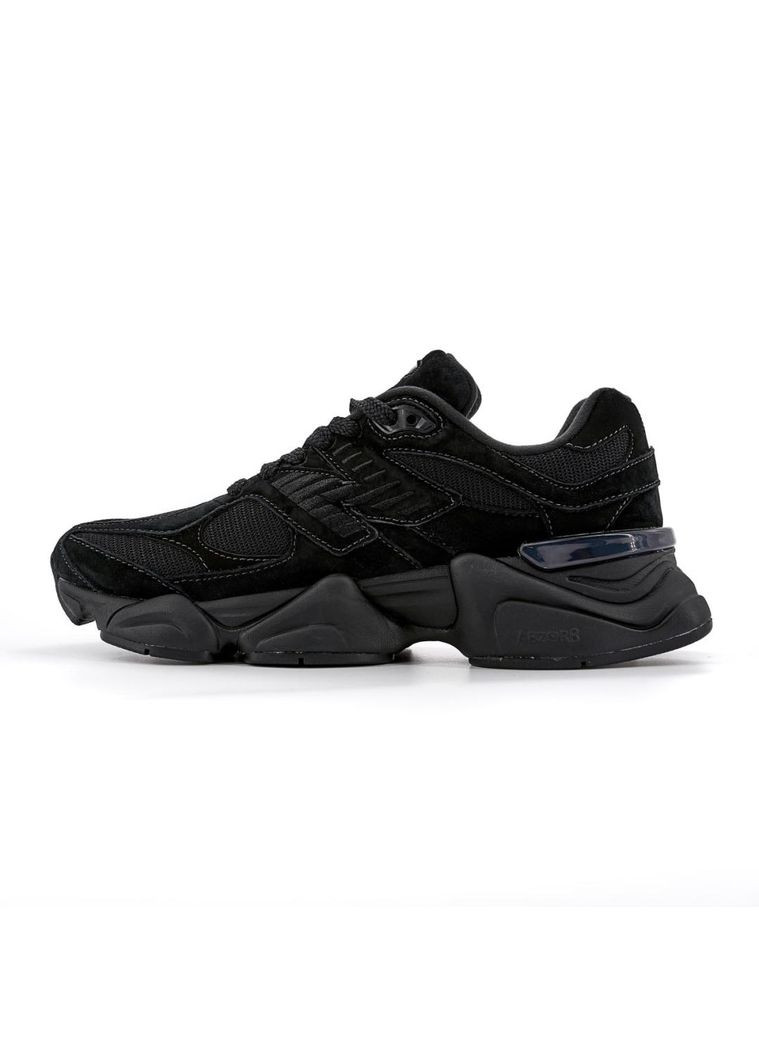КРОССОВКИ ЖЕНСКИЕ NEW BALANCE 9060 TRIPLE BLACK НЬЮ БЕЛАНС 9060 No Brand чёрные демисезоны (369389519)