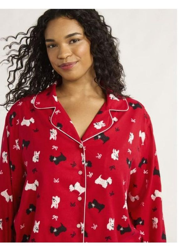 Червона красива фланелева піжама котон сша Joyspun