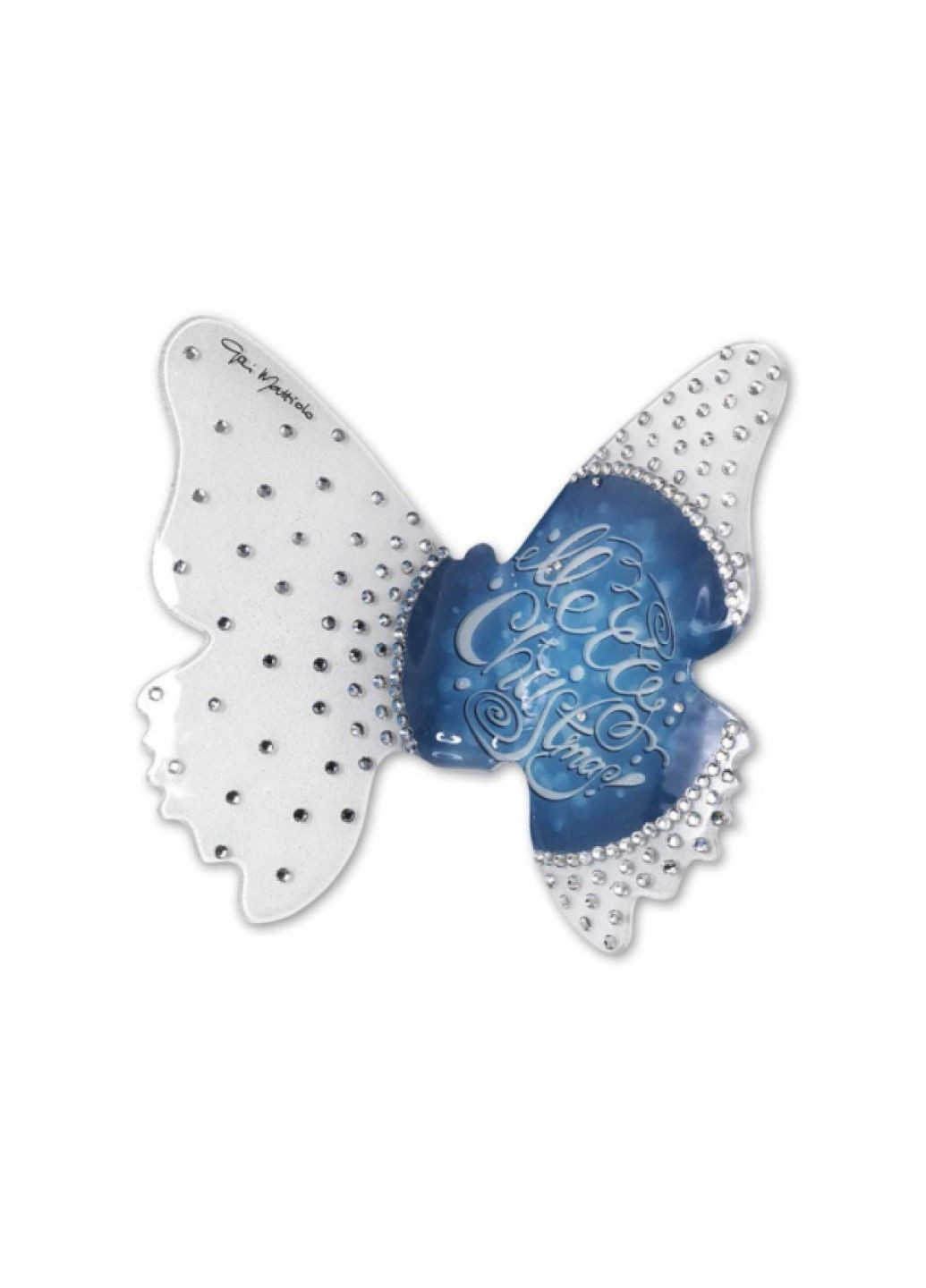 Статуетка "Метелик "Новорічний синій мотив" мала Giovinarte (290561878)