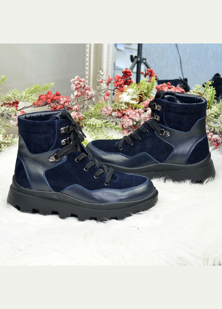 Черевики комбіновані жіночі спортивні, колір синій. 37 розмір Vasha para (304773303)
