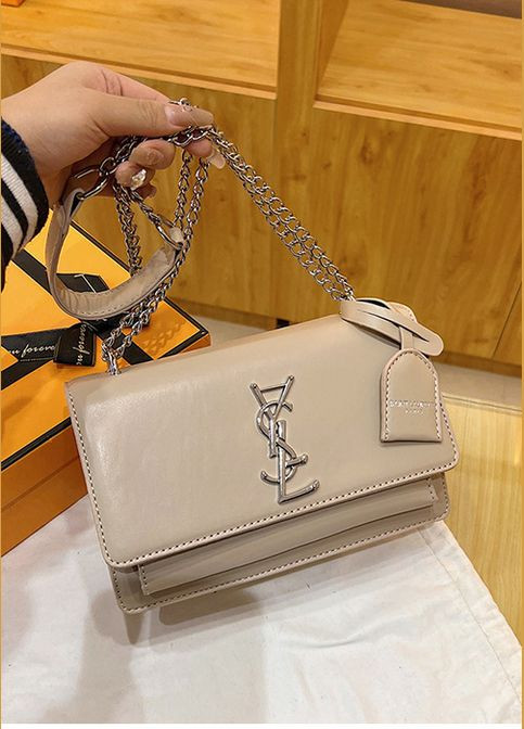 Жіноча сумка YSL крос-боді бежева No Brand (300364523)