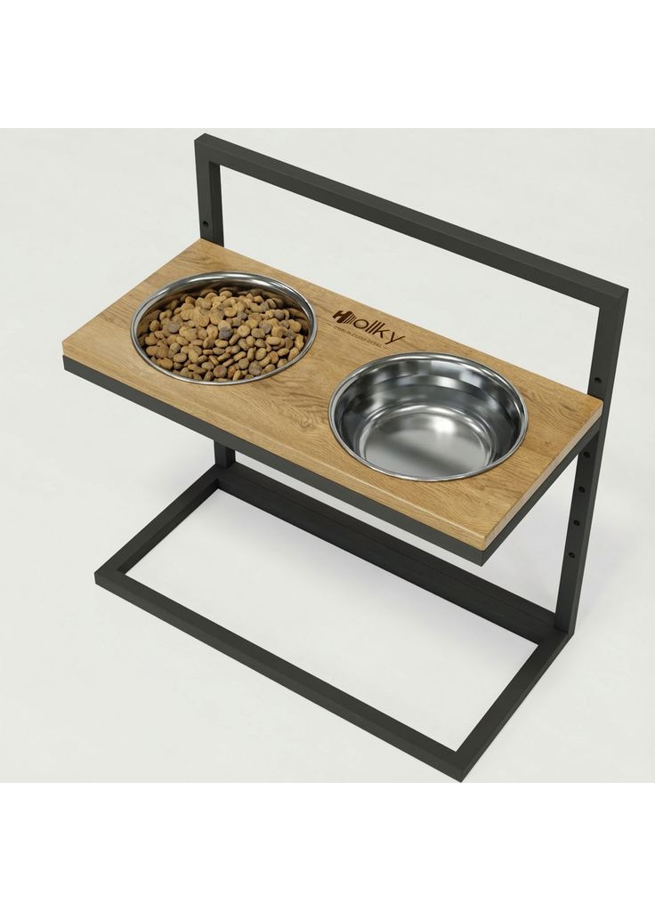 Миски на регулируемой подставке для больших собак Flex L (2×1.8 л) FL-502850-GRNT Hollky (365652739)