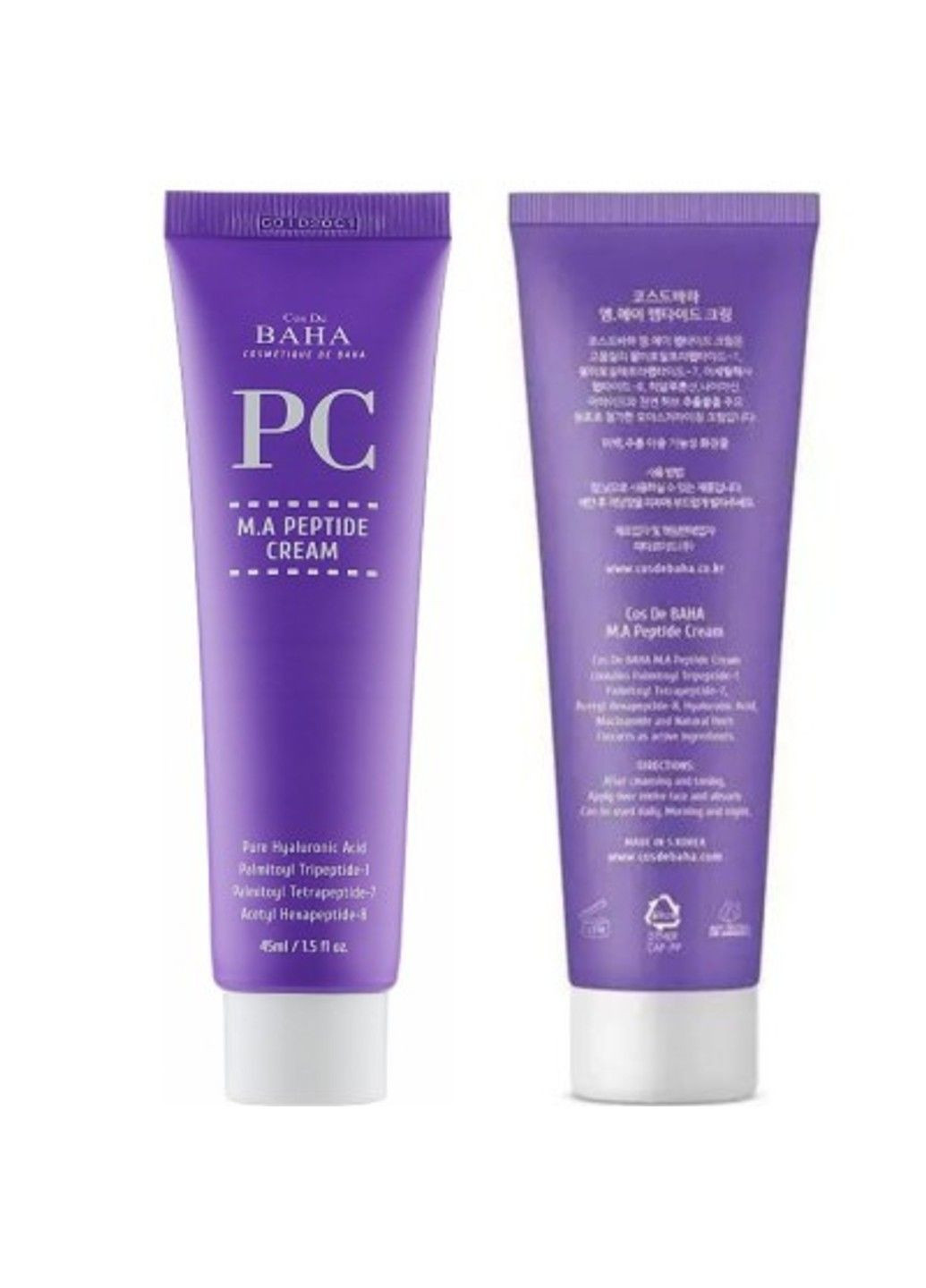 Cos De Baha Пептидный крем для лица от морщин PC Peptide Cream 45ml — Крем, Южная Корея (316322124)