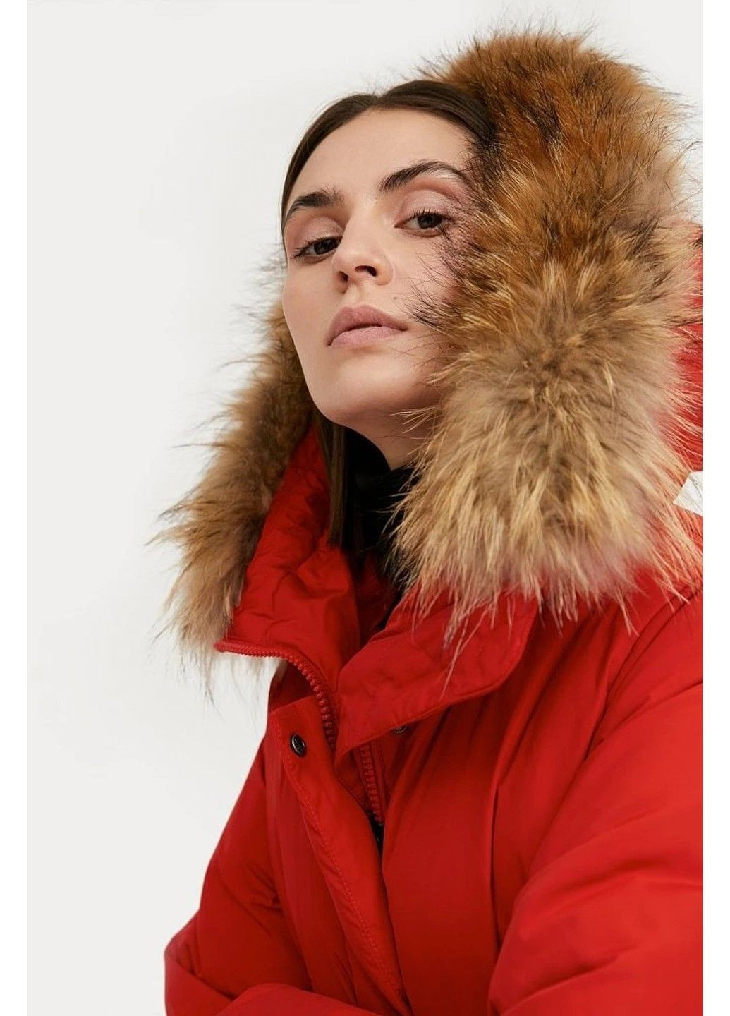 Червоний зимній Пуховик Finn Flare