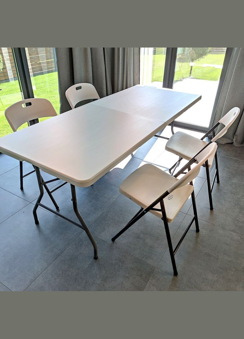 Складной стул 46*52*79см белый SW-00001609 Sticker Wall (316520715)