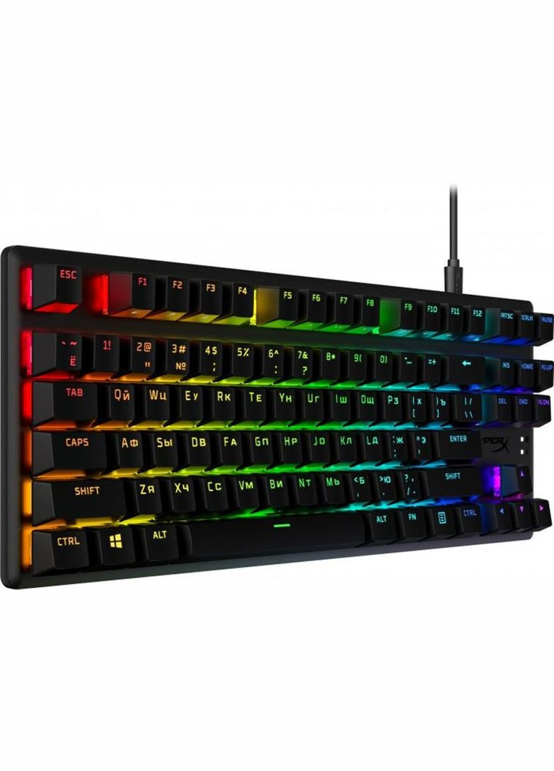 Клавиатура Alloy Origins Core PBT Red RGB Black (639N7AA) HyperX (315702668)