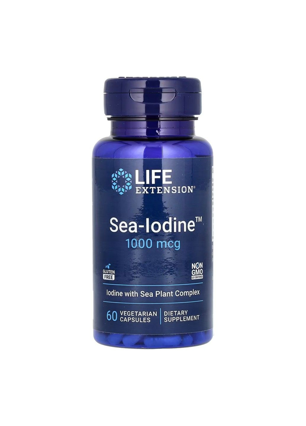 Морской Йод Sea-Iodine™ 1000мкг – 60 вег.капсул Life Extension (285718674)