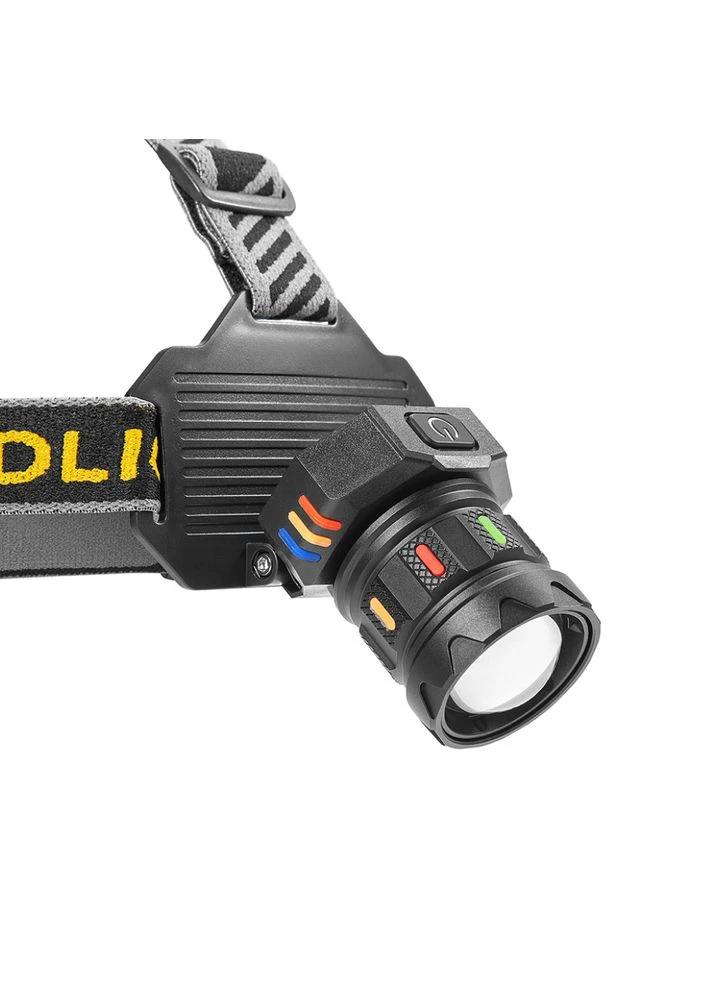 Налобный фонарик аккумуляторный с ZOOM, USB + 3x18650, BL-T701A-TG / Светодиодный налобный фонарь Bailong (395908000)
