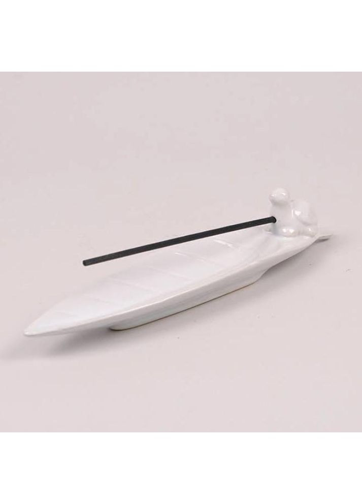 Підставка керамічна для аромапаличок Листок з черепахою 36521 Flora (360639660)