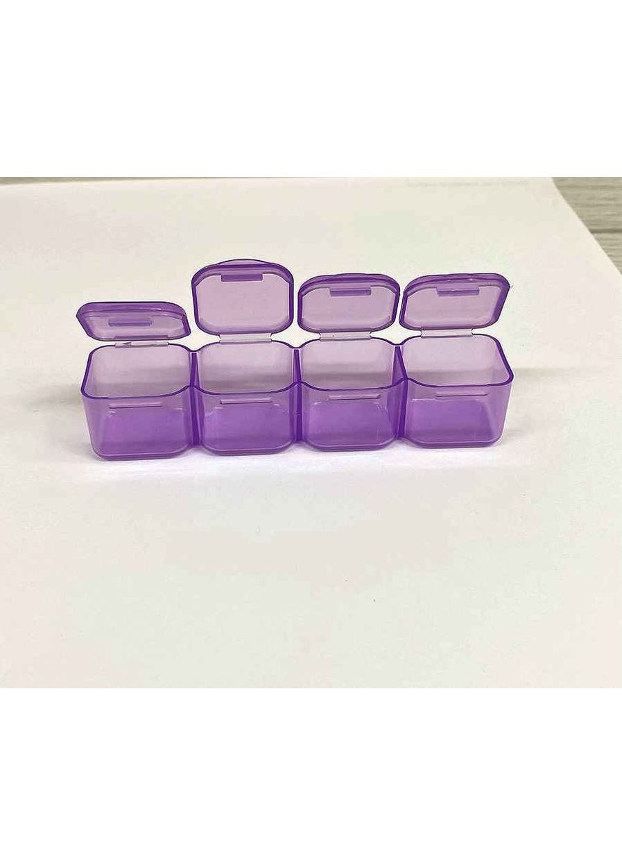 Набір інструментів для роботи з алмазною мозаїкою 57 предметів фіолетового кольору No Brand 6324 (360889933)