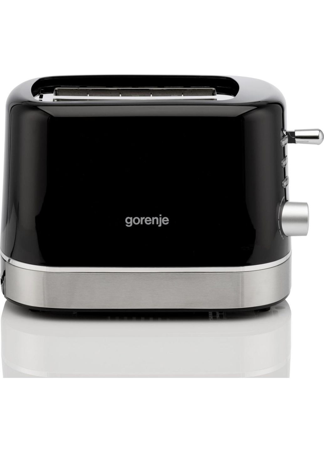 Тостер 850Вт, підігрів, розморожування, пластик, чорний Gorenje (316152715)