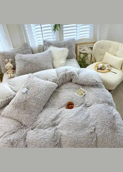 Велюровое постельное белье на кровать (П4К-velur-travka-001-06) No Brand (306633546)