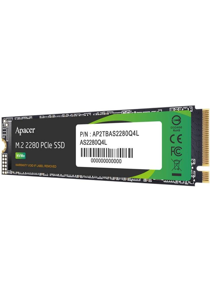 SSD накопичувач AS2280Q4L M.2 PCIe 1TB (AP1TBAS2280Q4L-1) Apacer (329405722)