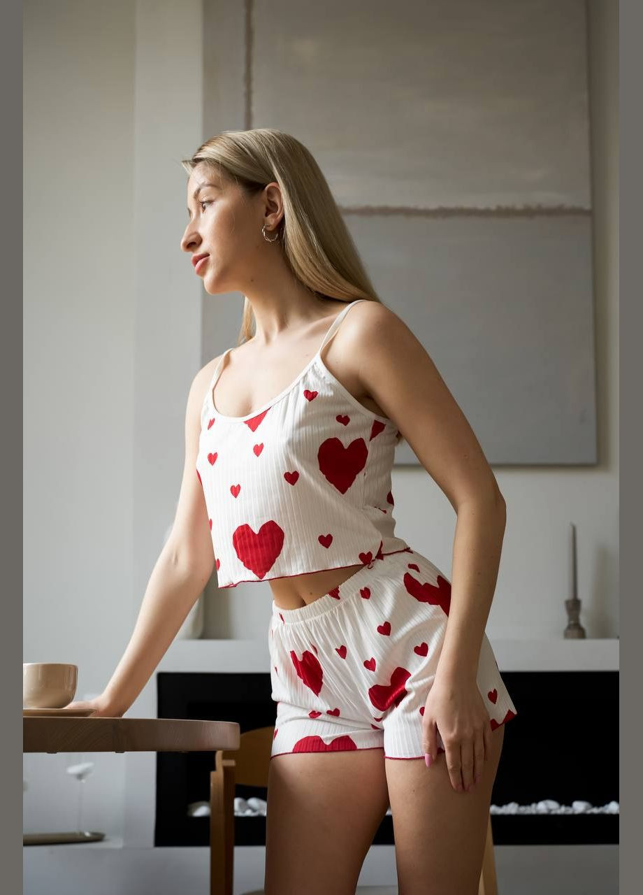 Червона всесезон комфортна жіноча піжама Stylish Touch