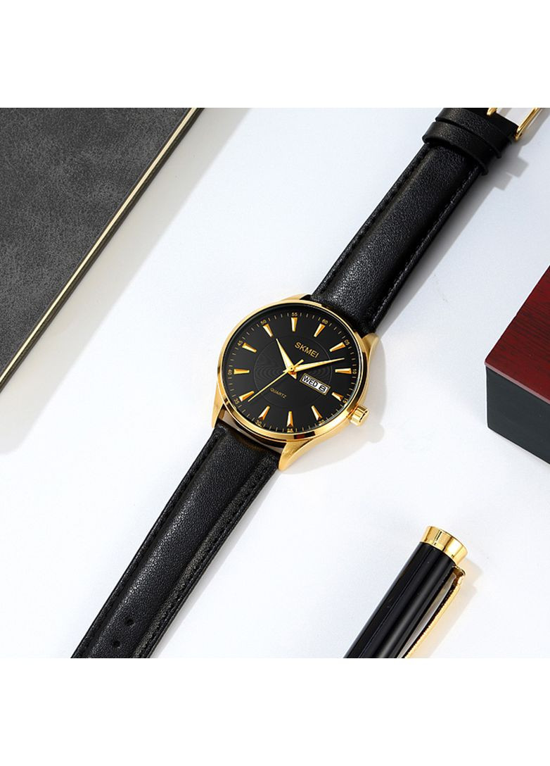 Чоловічий годинник 2075GDBK Gold-Black (A-045418) Skmei (368994634)