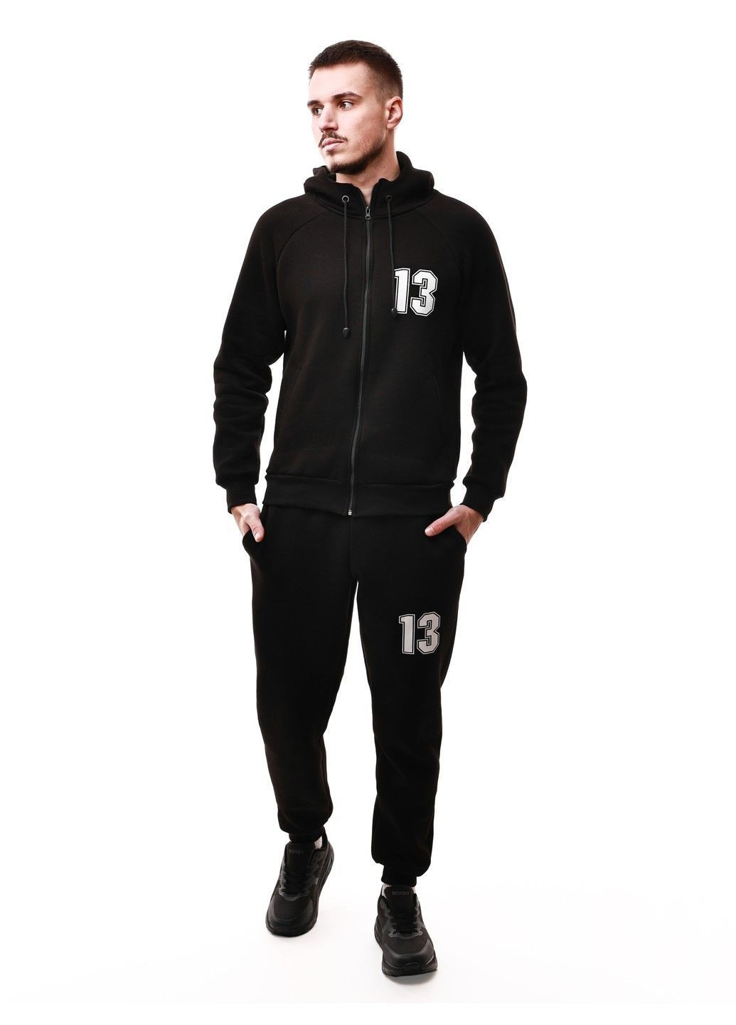 Чорний зимній костюм спортивний чоловічий Griffin