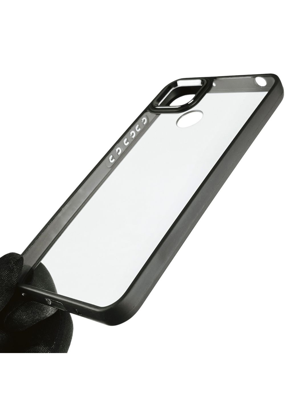 Чохол для Redmi 10A з кольоровими високими бортами на редмі 10а чорний Xiaomi (366020474)