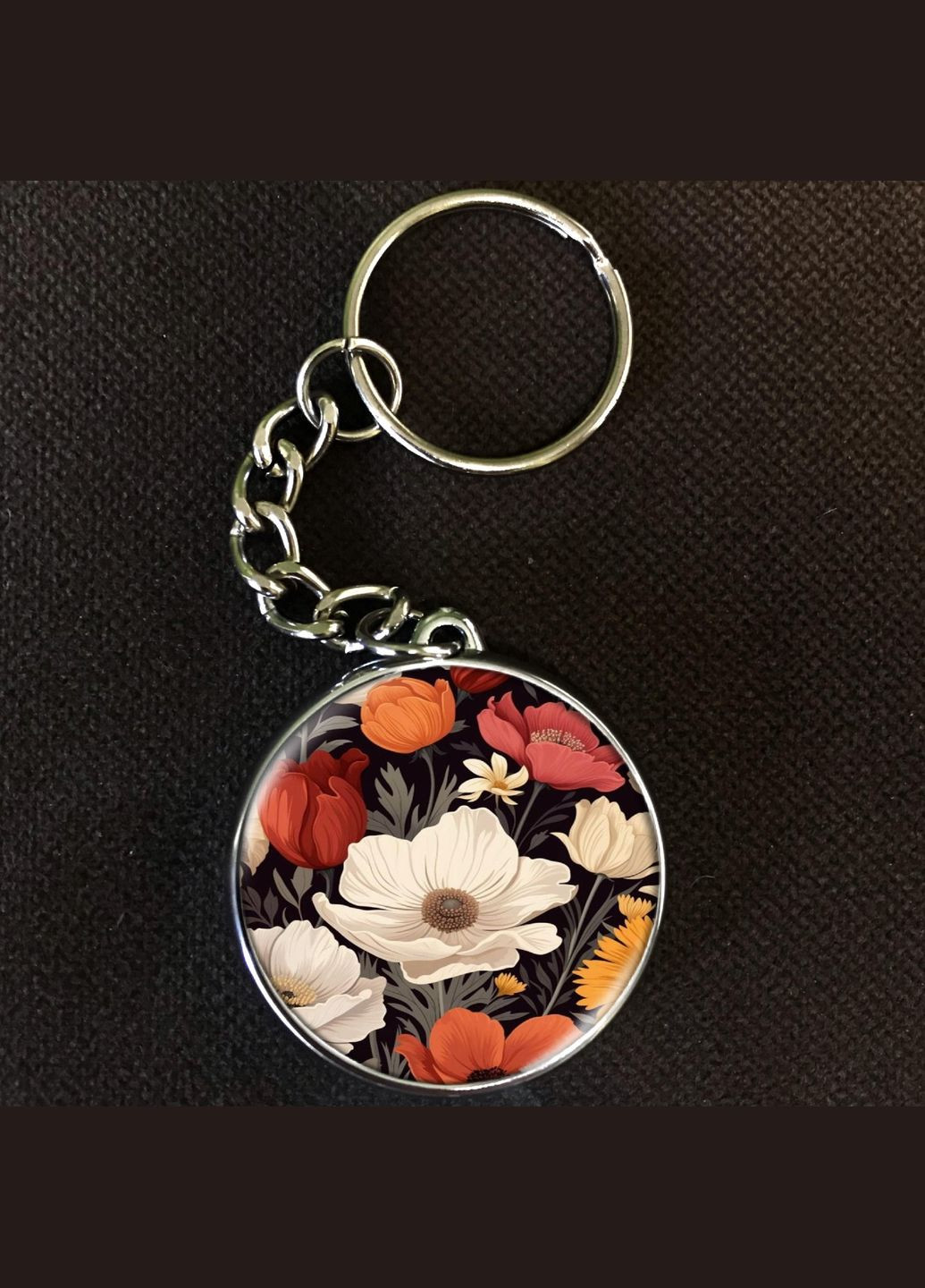 Брелок Квіти #007 silver No Brand (327220605)