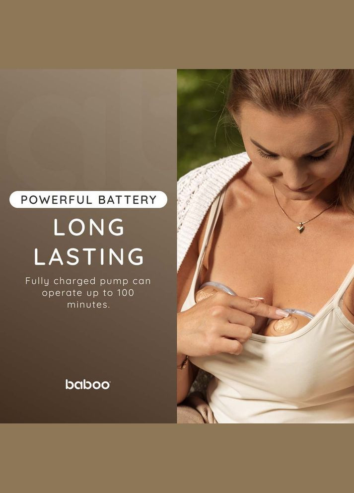 Молокоотсос электрический 2 шт какао (2-012) Baboo (324431889)