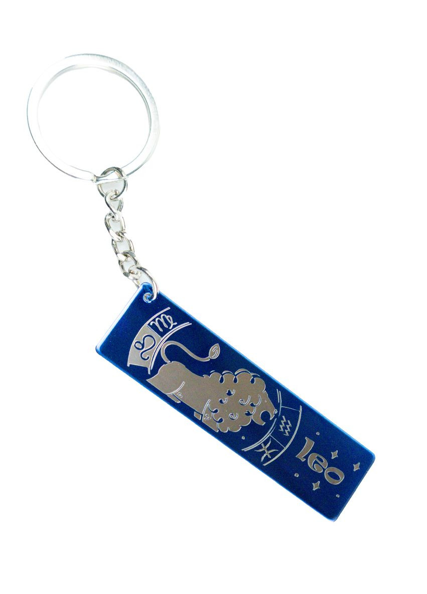Брелок металлический с гравировкой Знаки зодиака двусторонний "Leo" р. 7*2 см 4PROFI (371767554)