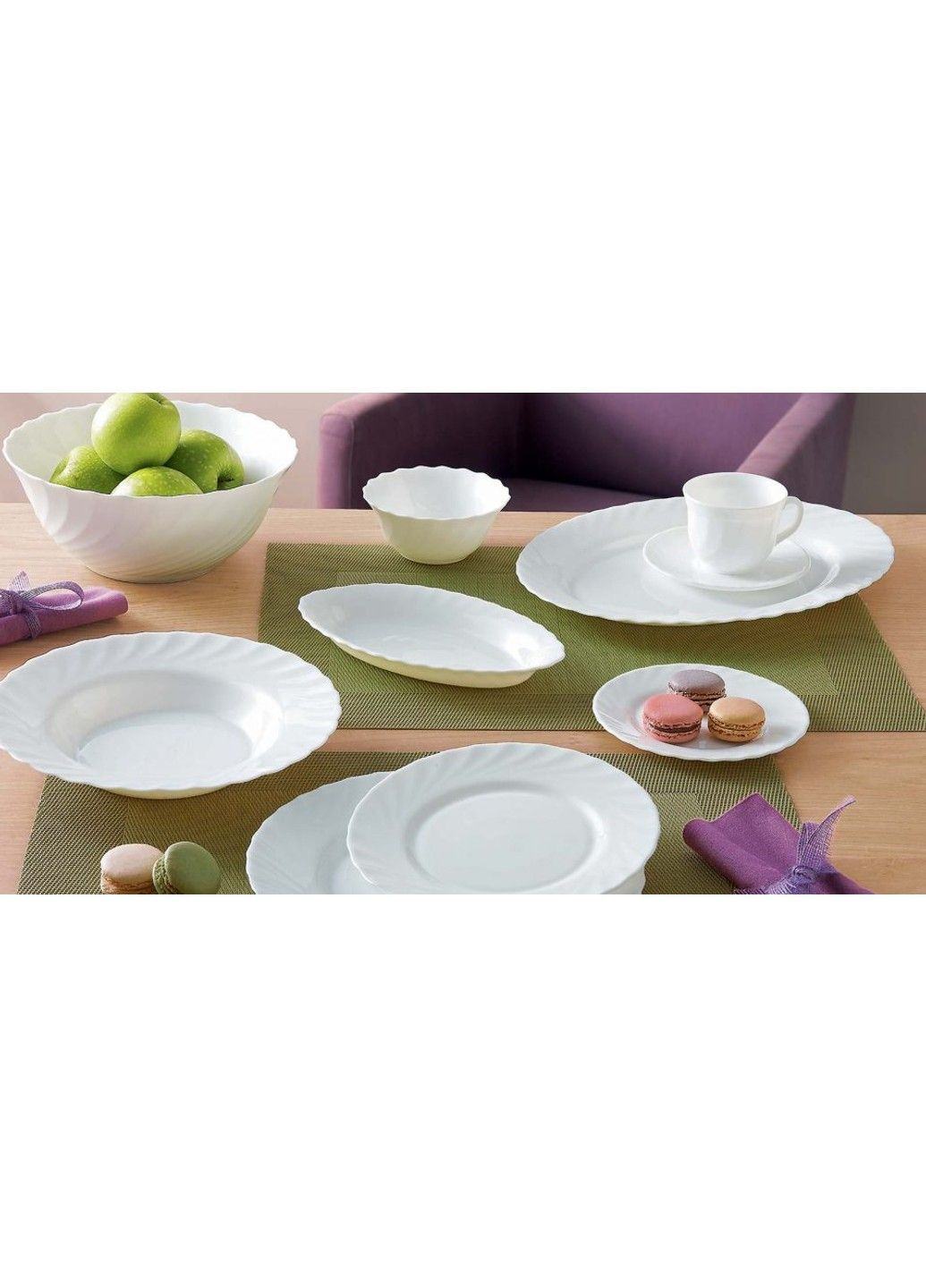 Тарелка TRIANON овал. /29 см (09392) Luminarc (365278624)