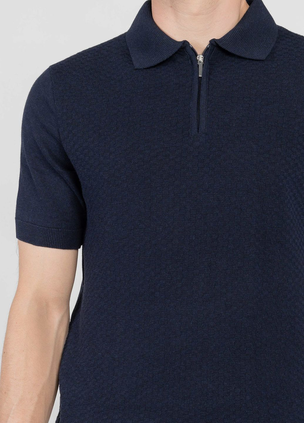 Поло чоловіче синє Arber Polo knit Zipper N-AVT-12 (332214156)