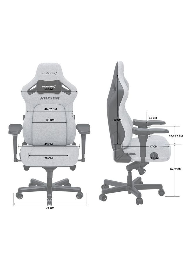 IT/armchair Kaiser 4 Size L Black Premium PVC Anda Seat (323042123)