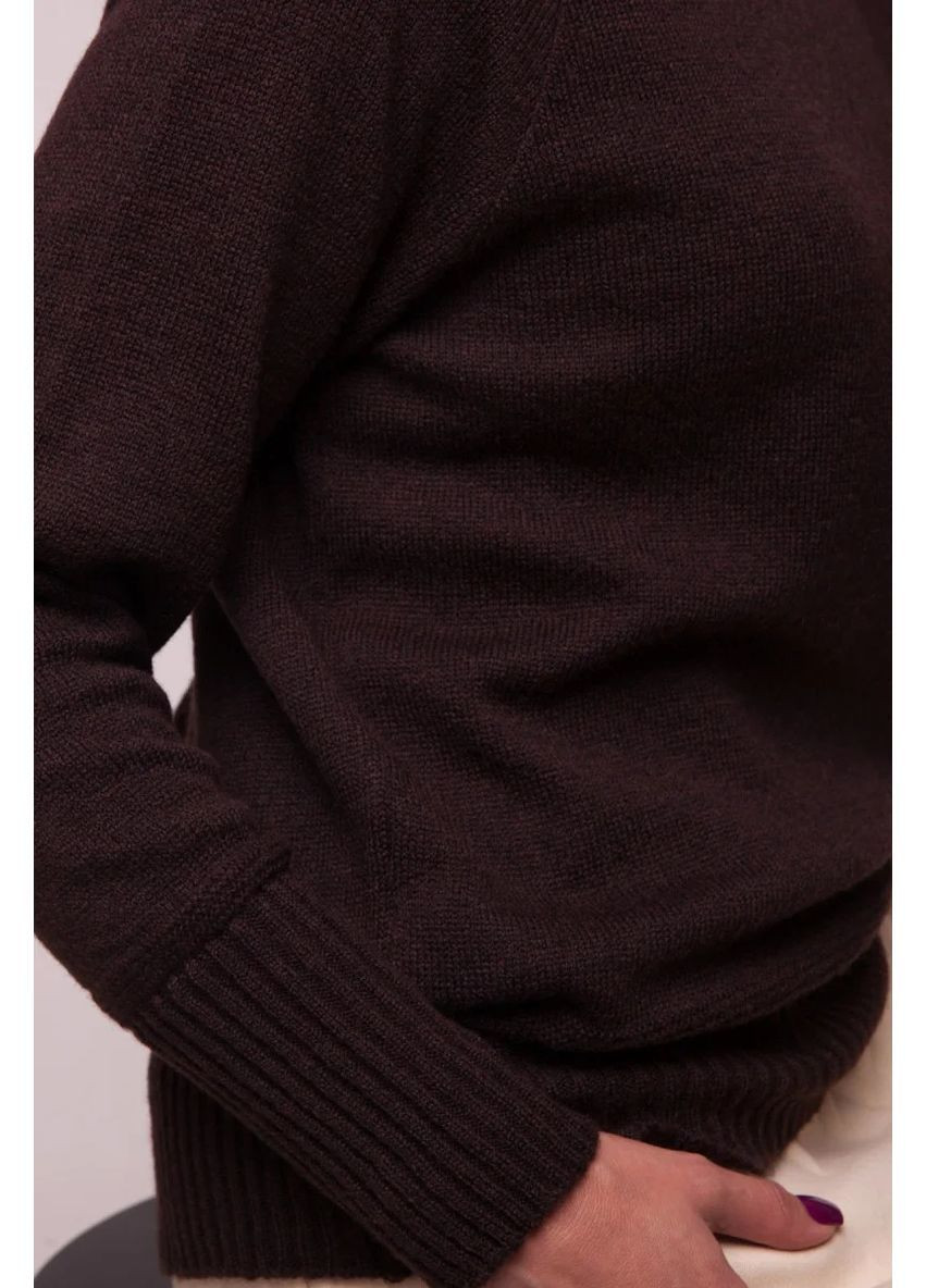 Темно-коричневий демісезонний джемпер, колір темно-коричневий Nita