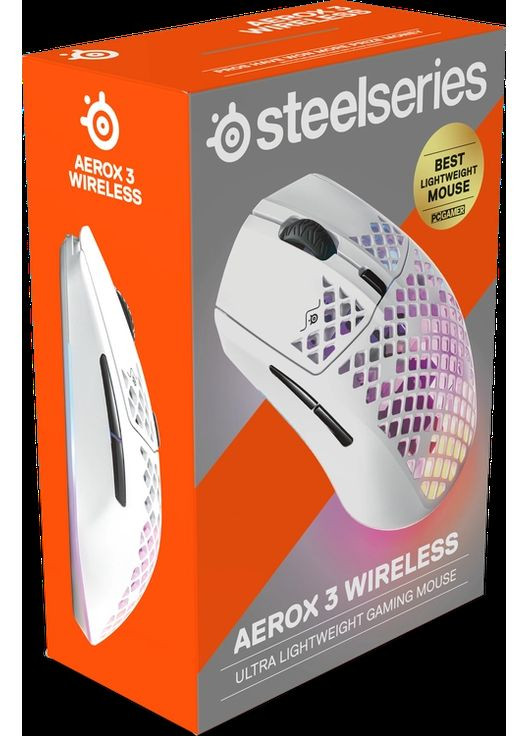 Миша бездротова Aerox 3 Wireless RGB Snow SteelSeries (360416714)