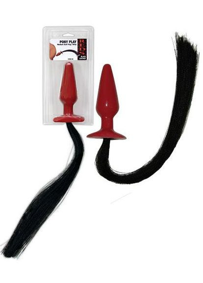 Анальная пробка с хвостом PONY Doc Johnson (300168205)