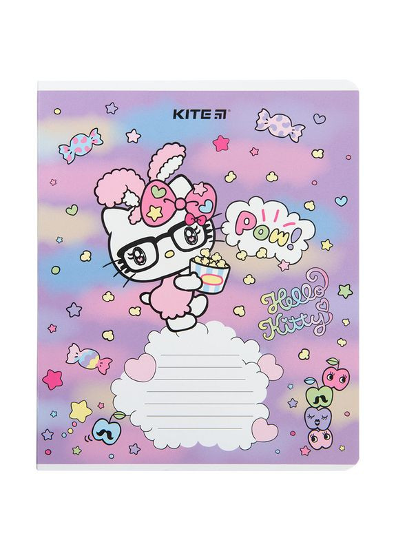 Набор школьных тетрадей 18 листов, линия, Hello Kitty (20 штук) hk23237 Kite (280916127)