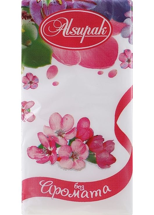 Паперові носові хустинки, без аромату 10x10шт (381571-23986) Alsupak (368660228)