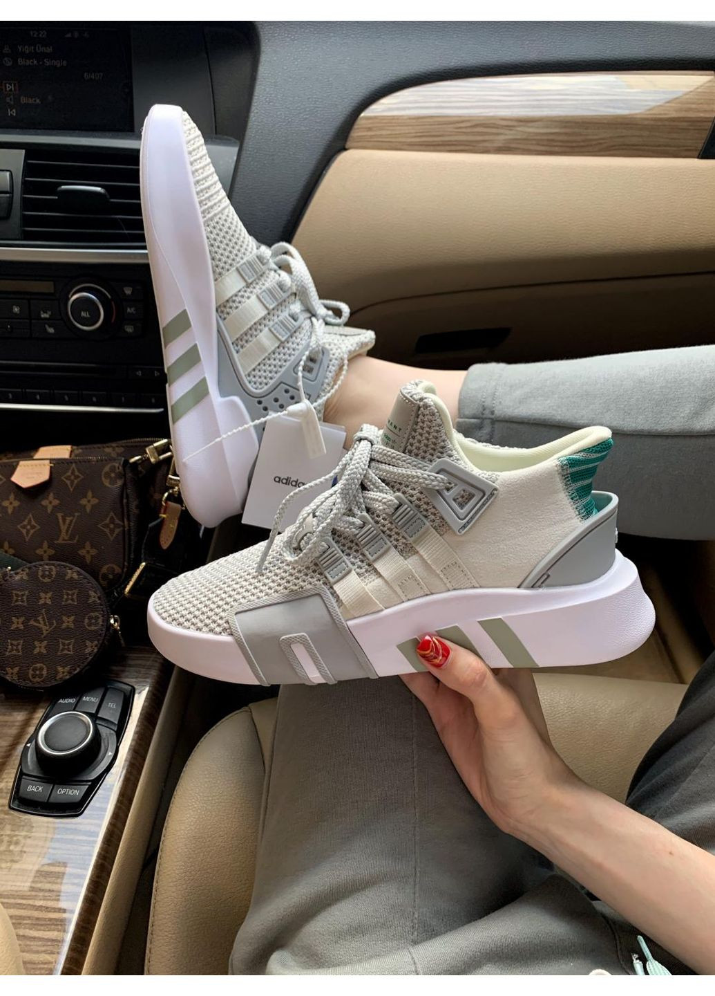 Сірі Осінні кросівки чоловічі adidas equipment adv grey green адідас No Brand